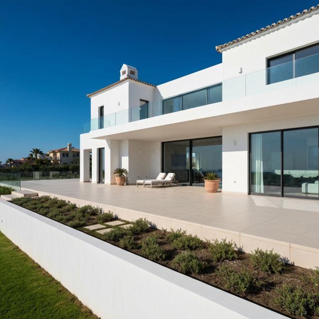 Beachfront modern home